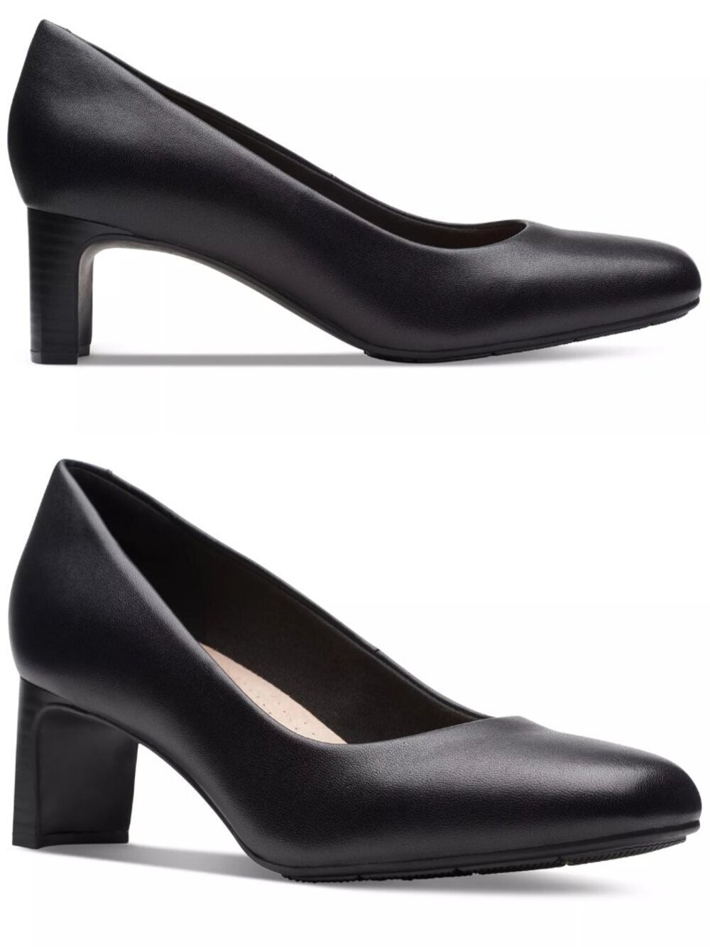 NWT New Clarks Kyndall Iris Leather Pump Shoes Size 10 Wide